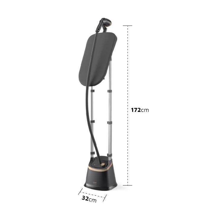 Philips Standing Garment Steamer STE3170/80 – 2000 watts power, MyEssence, Unique tilting style board, 3 steam settings, up to 40 g/min steam output