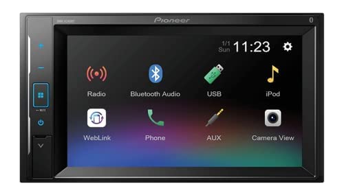 Pioneer Car Stereo MVH-S329BT,Bluetooth/USB/AUX/Radio, Pioneer Smart Sync,Alexa, Music Streaming,Navigate Button for Google Maps,Direct Bass Boost