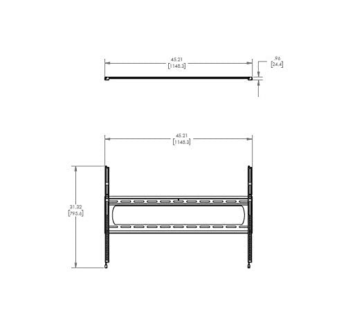 Universalmounts Super Slim Flat Wall Mount for Samsung LG Sony LED TV 65" 70" 75" 77" 79" 80" 82" 85" 86" 88" up to 300 lbs