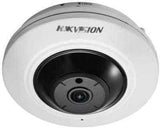 DS-2CD2955G0-ISU(1.05mm) 5MP IR WDR POE Network Fisheye Dome Camera, Audio and Alarm Inputs and Outputs, RJ45 Connection