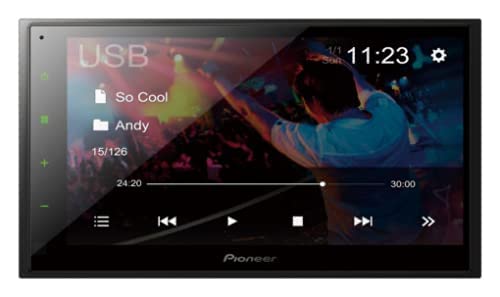 Pioneer Car Stereo MVH-S329BT,Bluetooth/USB/AUX/Radio, Pioneer Smart Sync,Alexa, Music Streaming,Navigate Button for Google Maps,Direct Bass Boost