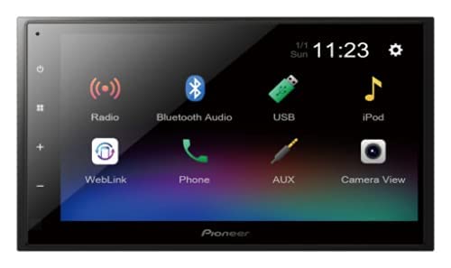 Pioneer Car Stereo MVH-S329BT,Bluetooth/USB/AUX/Radio, Pioneer Smart Sync,Alexa, Music Streaming,Navigate Button for Google Maps,Direct Bass Boost