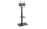 AWH SH-17FS TV floor stand with single shelf-Fits most 32~65"