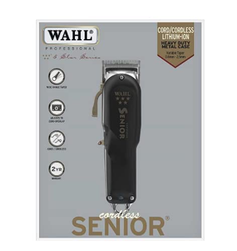 N/A2 WAHL® Professional 5-Star Series Cordless Senior Clipper Great for Professional Stylists and Barbers – 70 Minute Run Time
