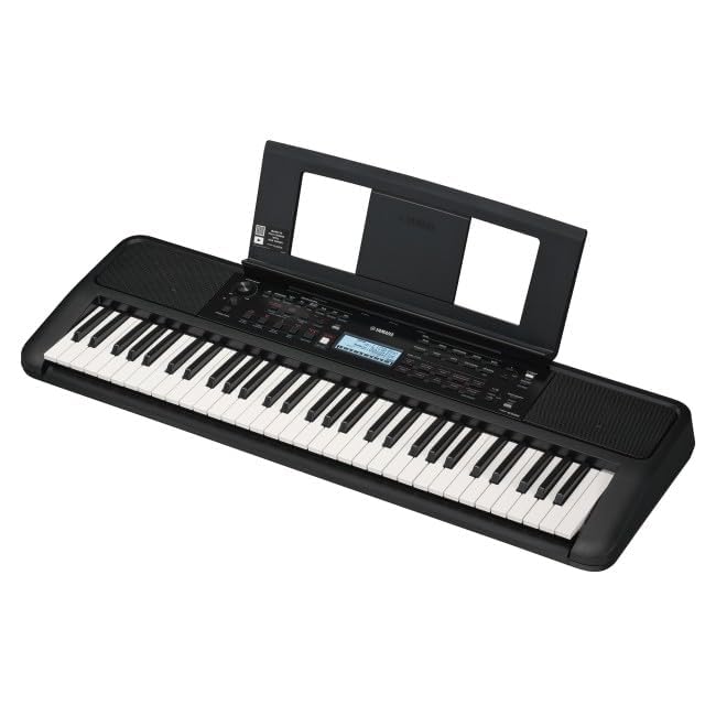 Yamaha PSR-E383 61-Key Portable Keyboard with adapter