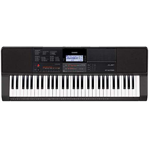 Casio CT-X700 61-Key Portable Keyboard with Gig Bag, Stand, and Polishing Cloth