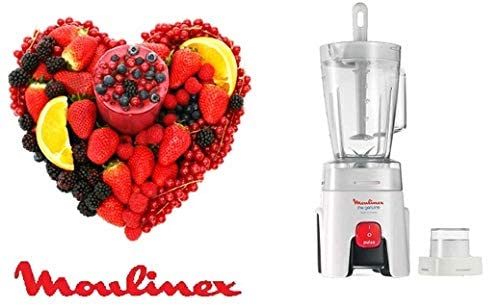Moulinex 450W 1.25L Blender with Coffee Grinder & Mix Stick - LM2410