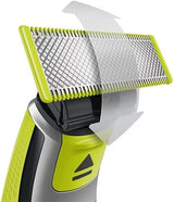 فيليبس OneBlade Pro ماكينة للوجه والجسم QP6542/10، للتشذيب والحلاقة مع مشط دقيق بـ 12 طولاً، مقاومة للماء، استخدام لاسلكي لمدة 90 دقيقة