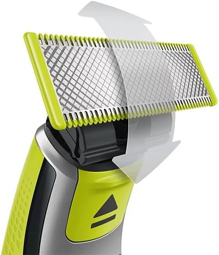 فيليبس OneBlade Pro ماكينة للوجه والجسم QP6542/10، للتشذيب والحلاقة مع مشط دقيق بـ 12 طولاً، مقاومة للماء، استخدام لاسلكي لمدة 90 دقيقة