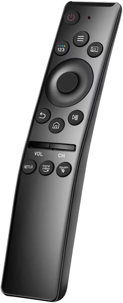 جهاز تحكم عن بعد عالمي لتلفزيون سامسونج الذكي، بديل جهاز التحكم عن بعد لتلفزيون عالي الدقة 4K UHD منحني QLED والمزيد من التلفزيونات، مع أزرار نتفليكس وبرايم فيديو