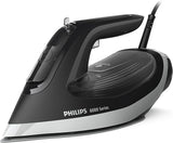 Philips Steam Iron 6000 Series - 2600W, 45g/min Continuous Steam, 190g Steam Boost, SteamGlide Plus Soleplate, 300ml Water Capacity, Black/Silver - DST6120/86