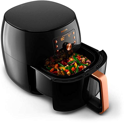 PHILIPS HD9860/91 Premium Collection Air Fryer, with Smart Sensing Technology for Healthy Cooking, Baking and Grilling, XXL, Plastic, 2225 W, 7.4L