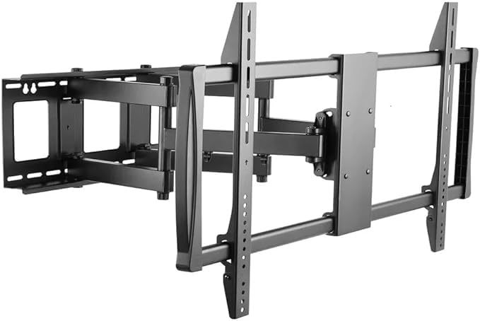 SH-960P Heavy-Duty Full Motion TV Wall Mount for 60–105" Curved & Flat TVs – 80kg Load – Tilt, Swivel, Universal VESA – Black
