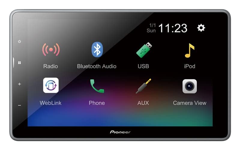 Pioneer DMH-AF555BT 9" Capacitive Touch Screen & Seamless Smartphone Mirroring with WebLink Cast