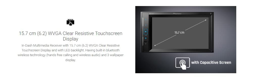 Pioneer Car Stereo MVH-S329BT,Bluetooth/USB/AUX/Radio, Pioneer Smart Sync,Alexa, Music Streaming,Navigate Button for Google Maps,Direct Bass Boost