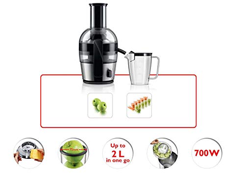 Philips Viva Collection Juicer, 700W, 2 Liters, Black, HR1863/22