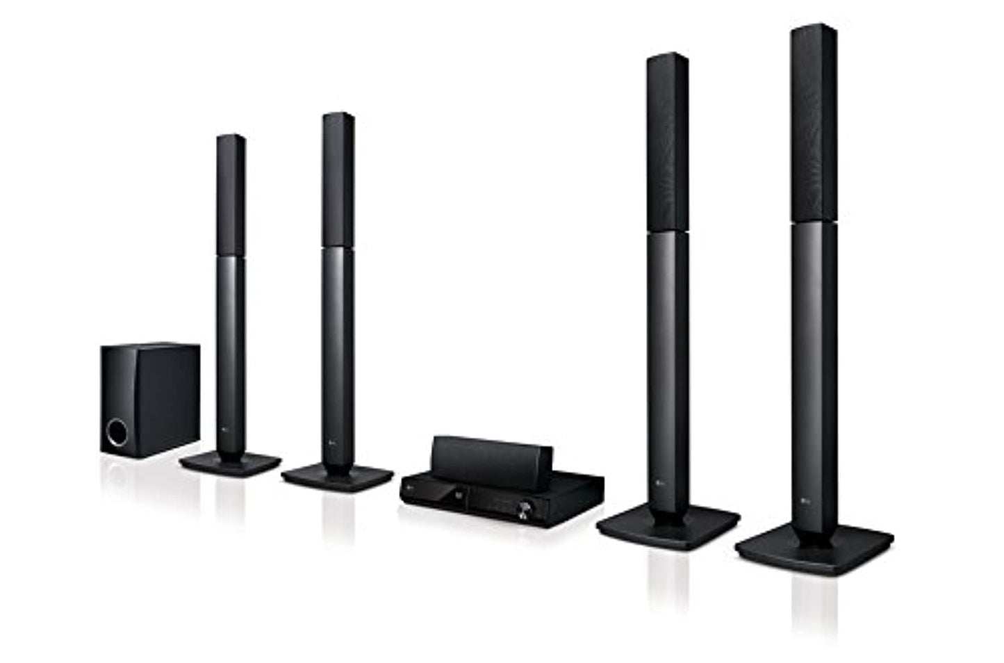 LG 5 Channel Dvd Player Home Theater System, LHD457, Black
