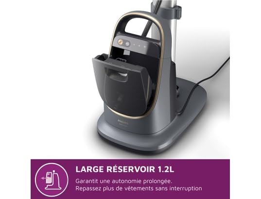 Versuni Philips AIS8540/80 All In One Iron, OptimalTEMP, Steam Speed, 300 g Shock Steam, 6 Bar Pressure, Dual Heating Technology