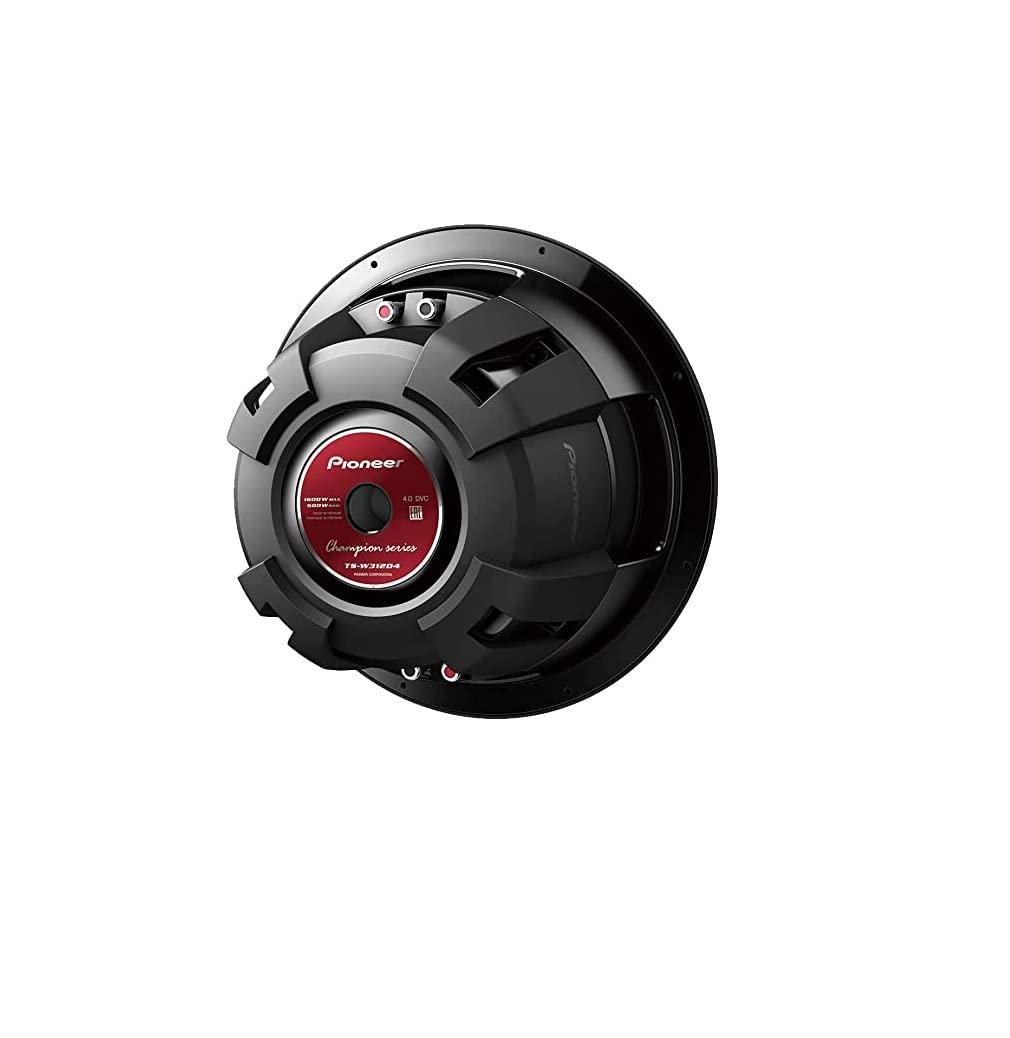 Pioneer TS-W312D4 12 inch Double Coil Subwoofer 1600 Watts Max,Black