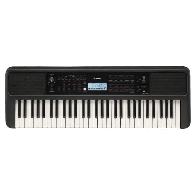 Yamaha PSR-E383 61-Key Portable Keyboard with adapter
