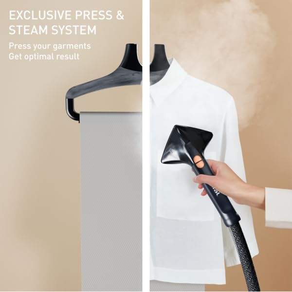Tefal Pro Style Care IT8480 - Garment Steamer, 2000W, 42g/min Continous Steam, 5 Steam Settings, Refreshes and Sanitizes, Ideal for All Fabrics, Press & Steam Vertical System, Time-Saving
