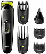 Braun 7-in-1 All-in-one Trimmer, Beard Trimmer for Men, Hair Clipper and Face Trimmer with Lifetime Sharp Blades and 5 Attachments