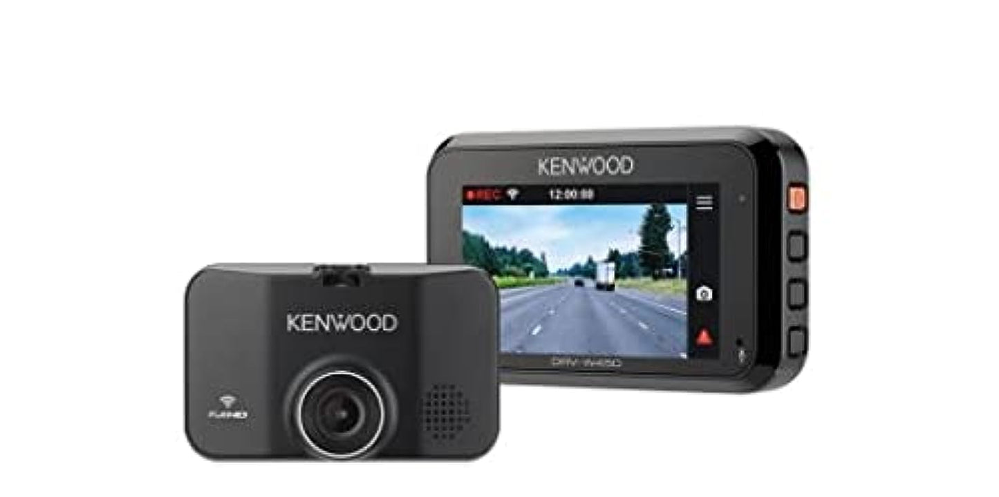 Kenwood DRV-W450 Car Dashboard Camera with Wireless LAN 2.7 Inch Full HD TFT Display Camera for Cars with Recording & G-Sensor