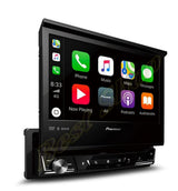 Pioneer AVH-Z7250BT In-Dash 1-DIN DVD Multimedia AV Receiver with 7″ Touchscreen Display, Apple CarPlay, Android Auto, WebLink, Built-in Bluetooth and Full HD Video Playback from USB Device, Black