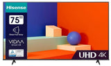 Hisense 75 inch Smart TV UHD 4K A6N-Dolby Vision,Game Mode Plus,Smooth Motion with MEMC,AI Sports Mode,Voice Control,Share to TV,Youtube,Netflix,Disney+,Shahid and Anghami,A61N (2024 UAE Version)