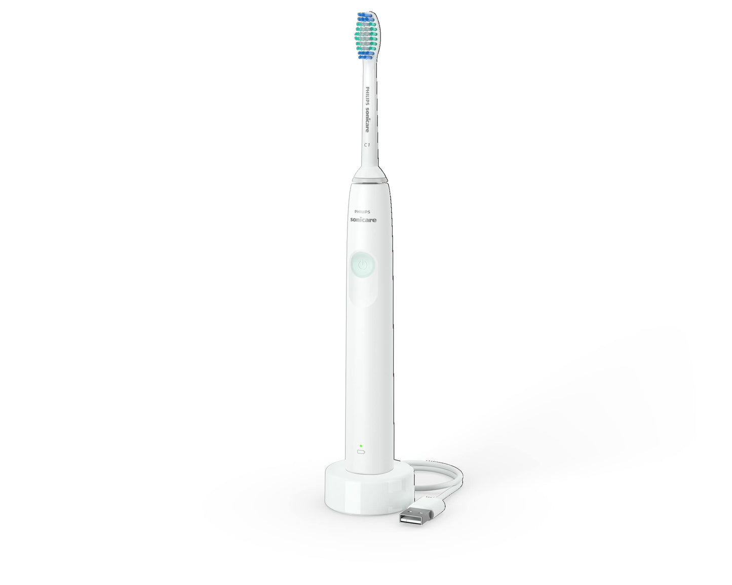 Philips Sonicare Rechargeable Electric Toothbrush 1100 Series, White, HX3641/01 Certified UAE 3 Pin