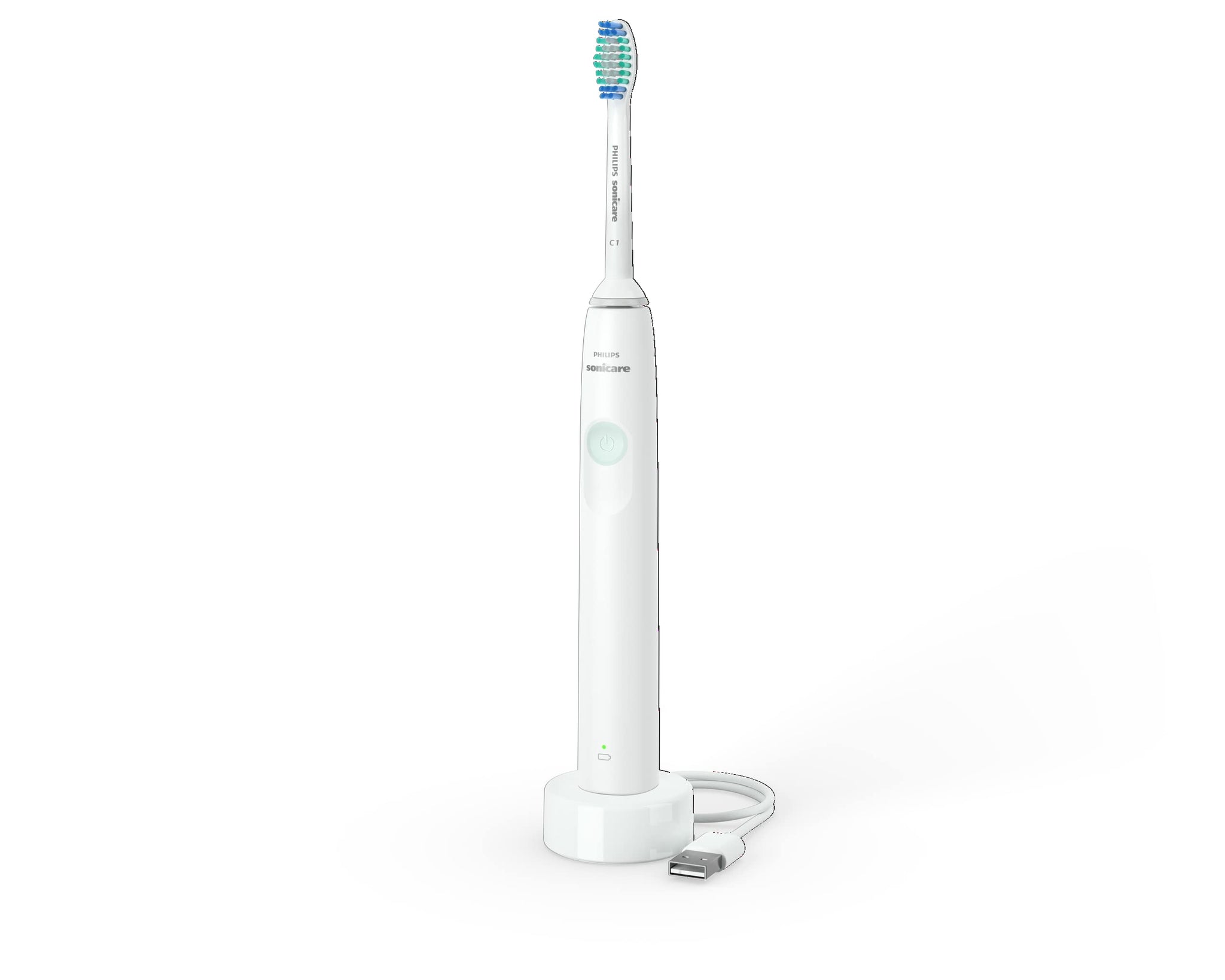 Philips Sonicare Rechargeable Electric Toothbrush 1100 Series, White, HX3641/01 Certified UAE 3 Pin