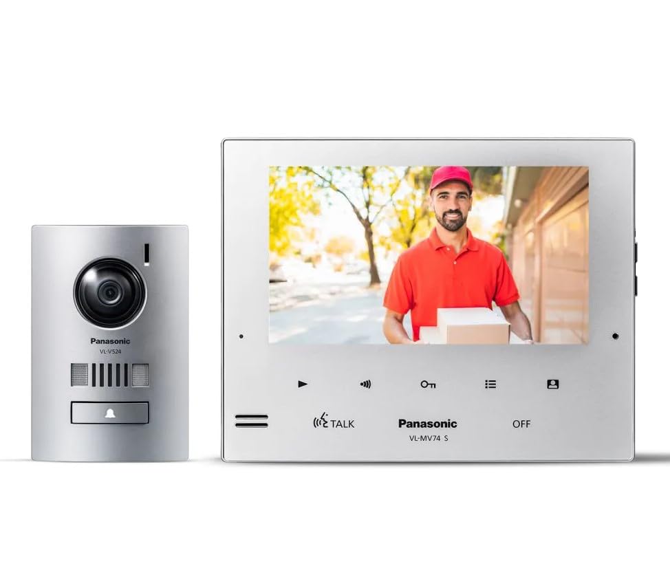 Video Intercom System VL-SV74SX Up to 3 Extension Monitors, Picture Recording,E-Lock Release Support, 7-inch Wide Colour LCD with Touch Sensor