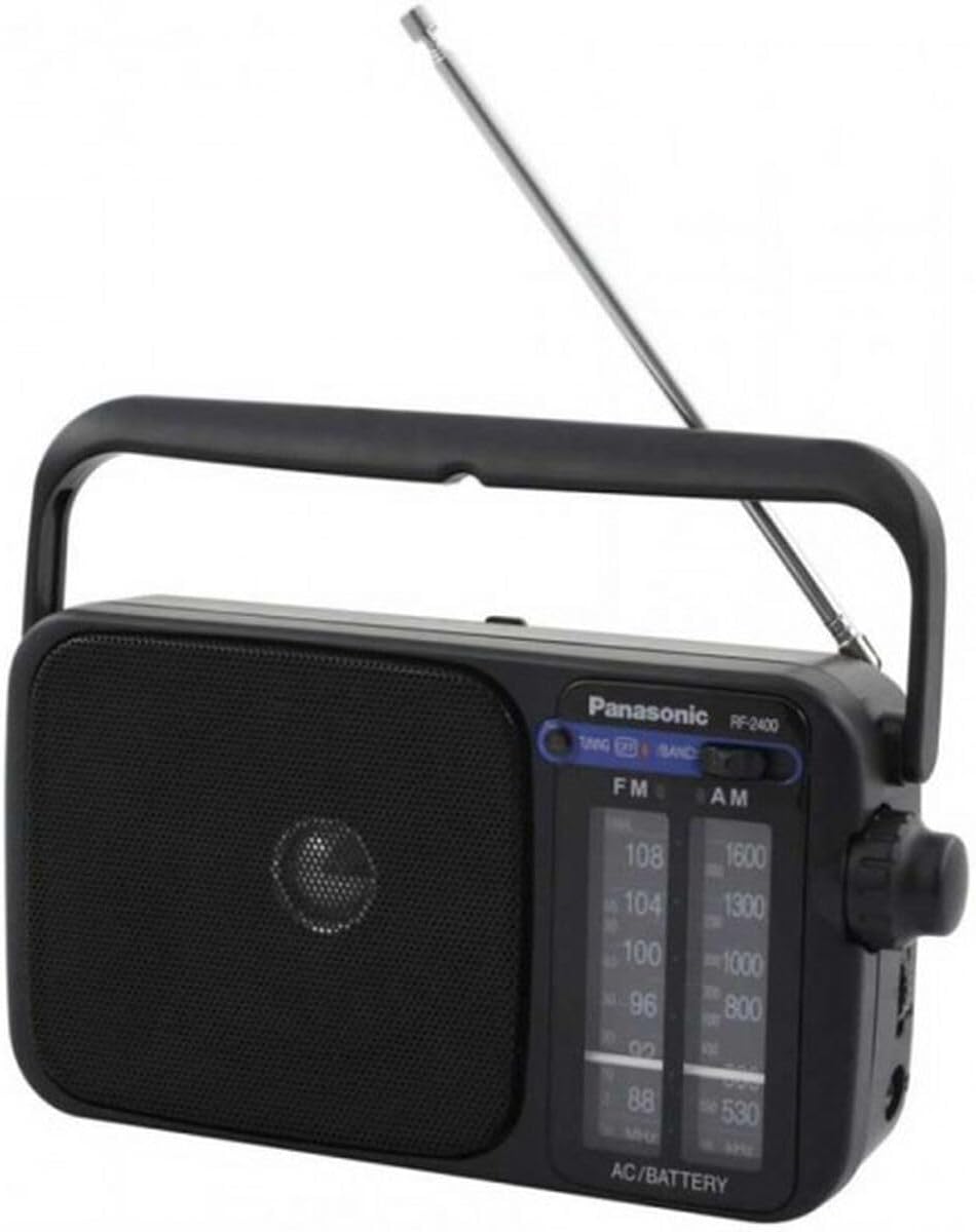 Panasonic Rf-2400D Panasonic Rf-2400D Portable Radio Am/Fm 2Band Receiver Black - Black