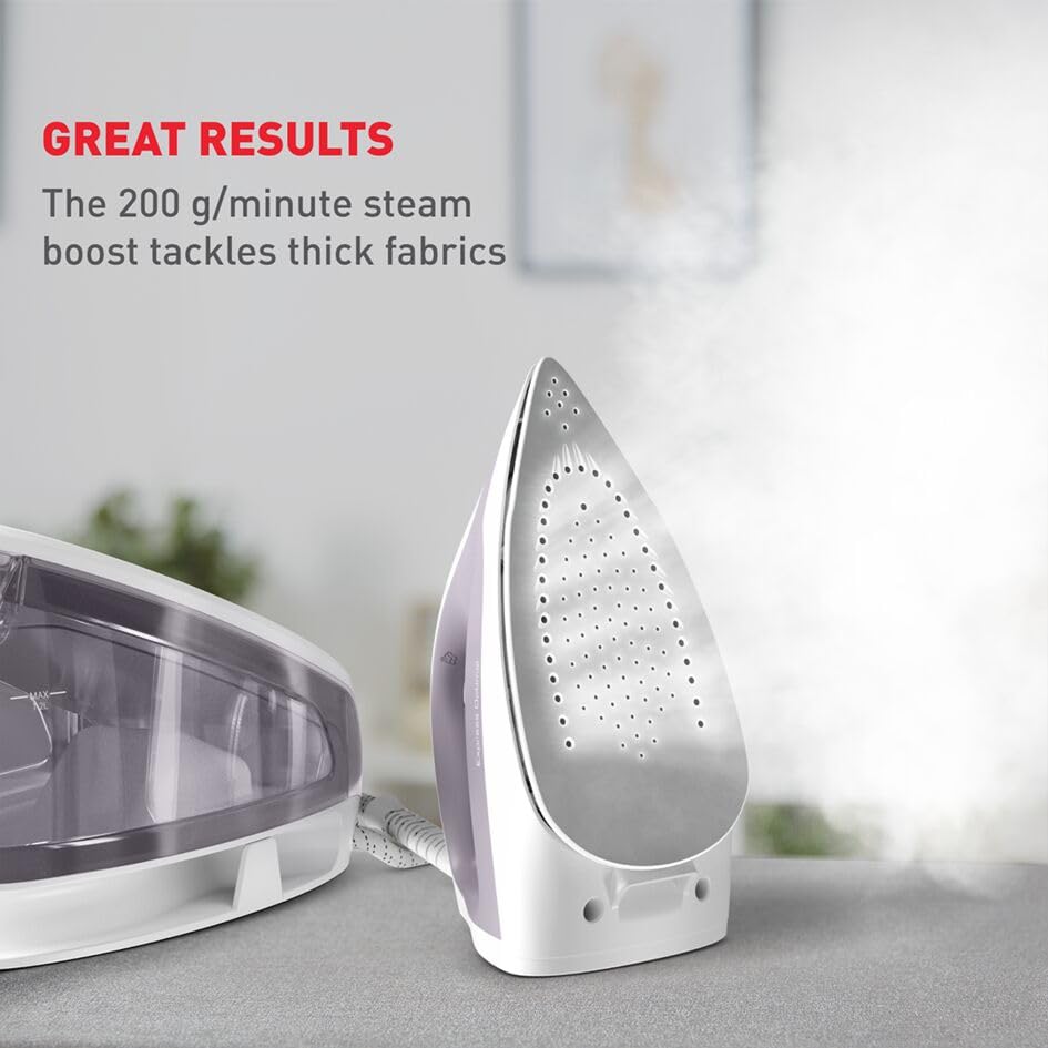 TEFAL Steam Generator Iron | Express Optimal Steam Station |2200W |5.3bars,250g/min,110g/min |ceramic soleplate | 2 Years Warranty | SV4111M0