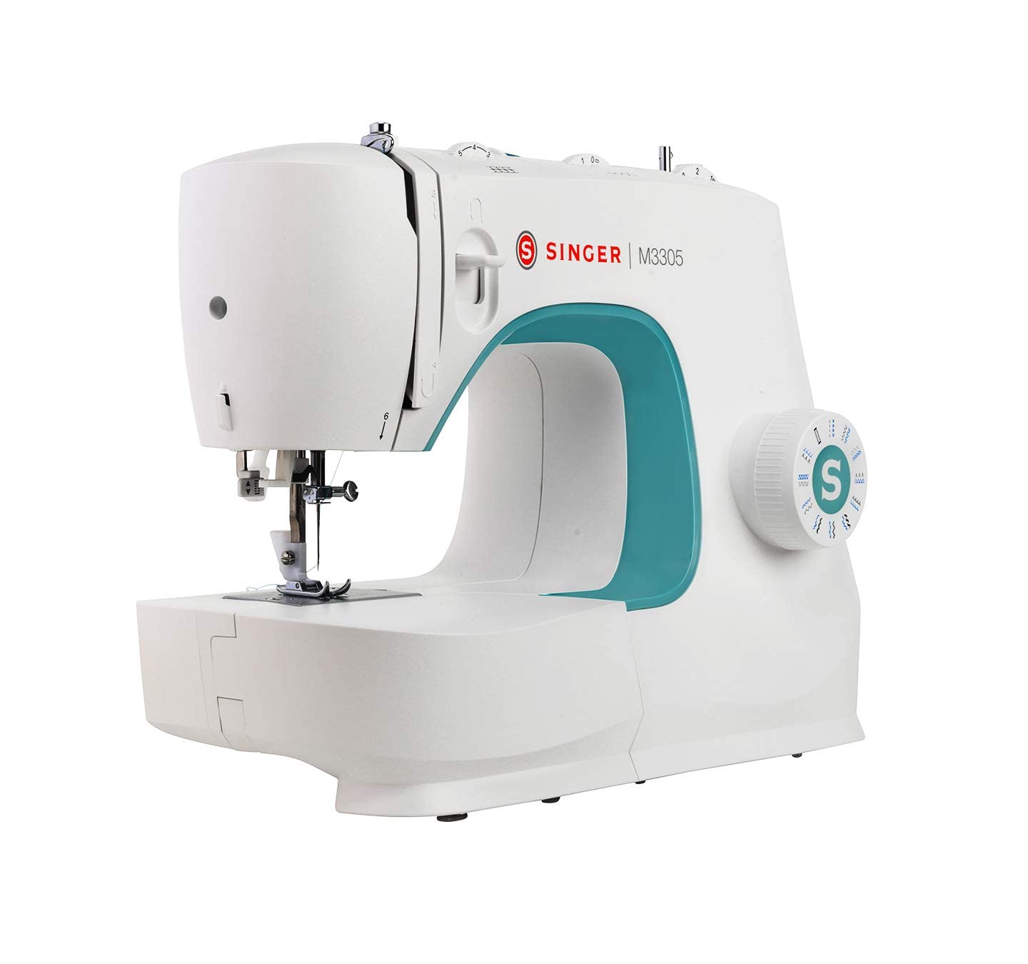 Singer M3305 Motorised Automatic Zig-Zag Electric Sewing Machine 23 Stiches, White