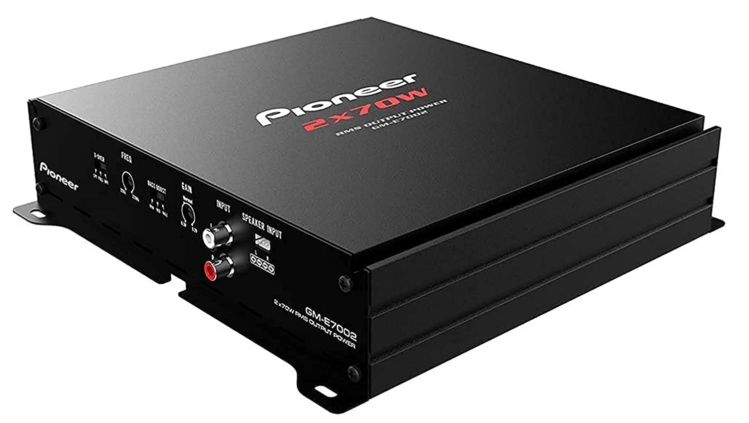 Pioneer Car Amplifier GM-E7002,Number of Channels 2/1 Max Wattage(4 ohms) 125Wx2/500Wx1(Bridge) Rated Power(4 ohms <=1% THD+N) 70Wx2