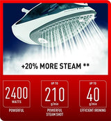 TEFAL Steam Iron | Express Steam | Iron Steamer | 2400 W | 270 ml | Blue/White | Cerilium/Plastic | 2 Years Warranty | FV2831M0