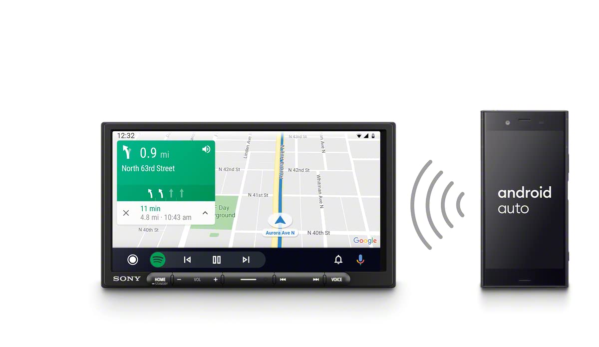 'Sony XAV-AX4000 7'' 2-DIN Multimedia Receiver with Wireless Car Play/Android Auto, Maestro Ready, SiriusXM Ready, Bluetooth'