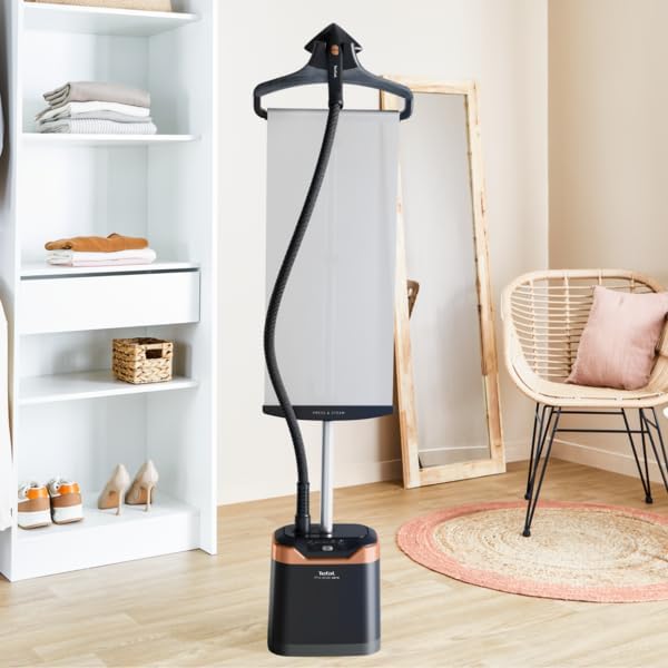 Tefal Pro Style Care IT8480 - Garment Steamer, 2000W, 42g/min Continous Steam, 5 Steam Settings, Refreshes and Sanitizes, Ideal for All Fabrics, Press & Steam Vertical System, Time-Saving