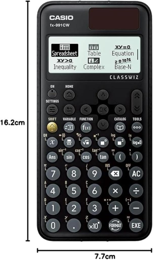 الة حاسبة علمية كاسيو FX-991CW، 540 وظيفة وشاشة طبيعية
