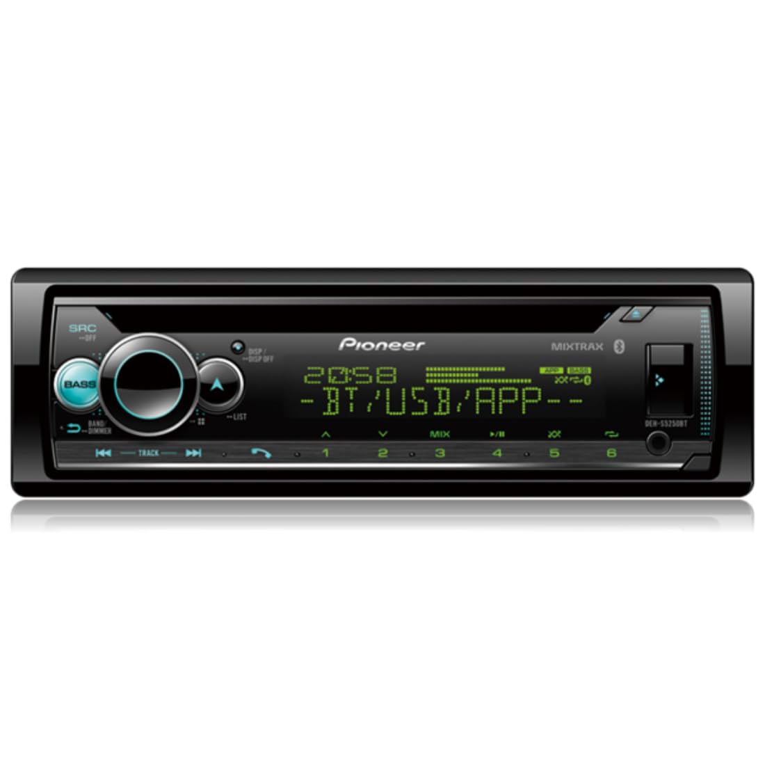 Pioneer DEH-S5250BT CD and Digital Media Receiver with Dual Bluetooth