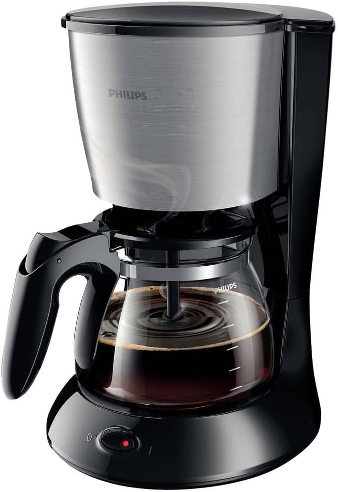Philips Daily Collection HD7462/20 Drip Coffee Maker 1.2L 15cups Black, Stainless Steel - Coffee Maker