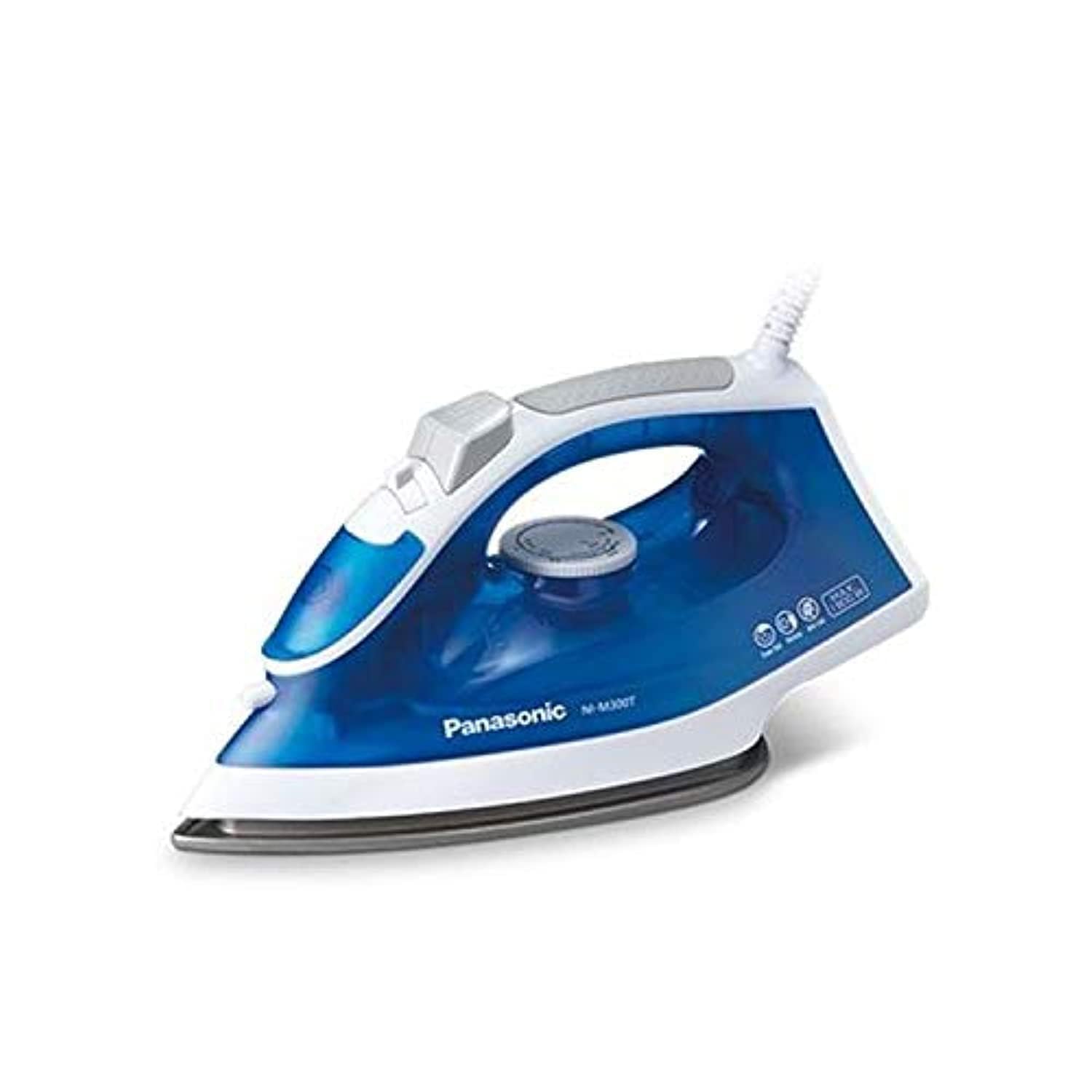 Panasonic NI-M300T Steam Iron Titanium Coated Soleplate Garment Care - 1800 Watt Blue