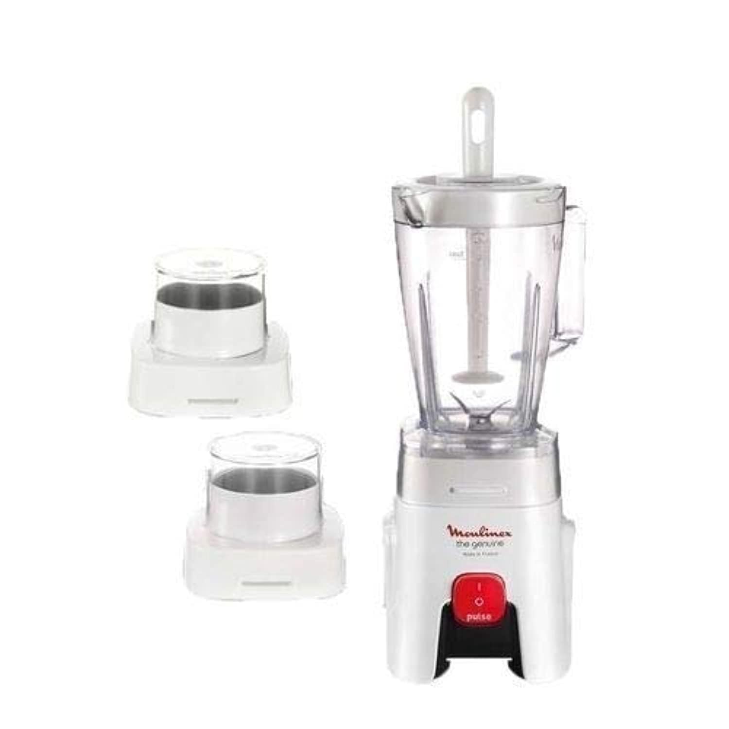 Moulinex 400W 1.25L Blender Jar with Mix Stick, Coffee Grinder & Grater (Model: LM2420)