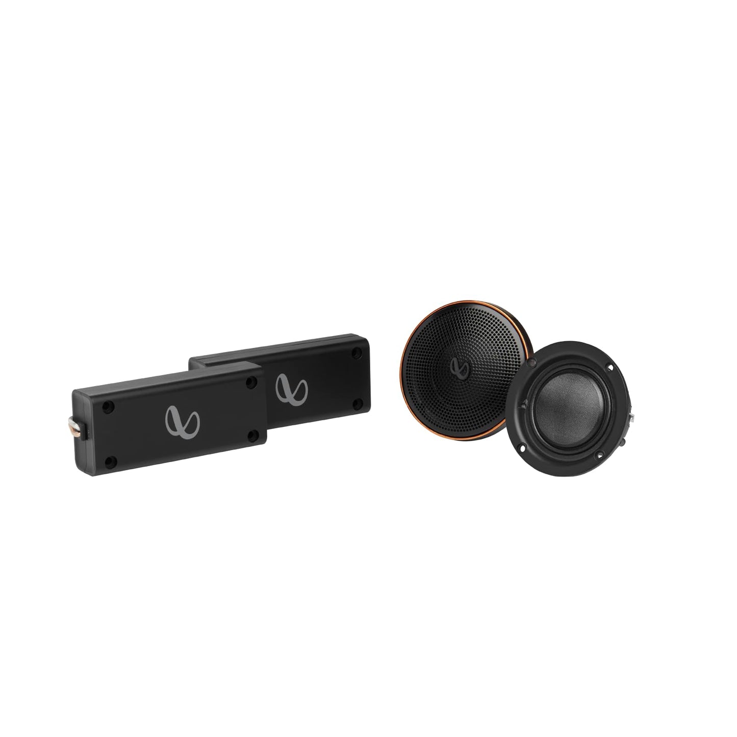 Infinity Kappa 203S - 2" (50mm) Silk Dome Midrange with Bandpass Crossover Enclosure, 50Wrms, 150W Peak, Sensitivity (@ 2.83V): 94dB, Frequency Response: 500Hz – 7kHz, Impedance: 3.0ohms