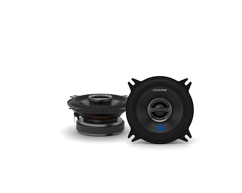 Alpine S-S40 4" Speaker Bundle - Two Pairs of 4" S-Series S-S40 2-Way Coaxial Speakers