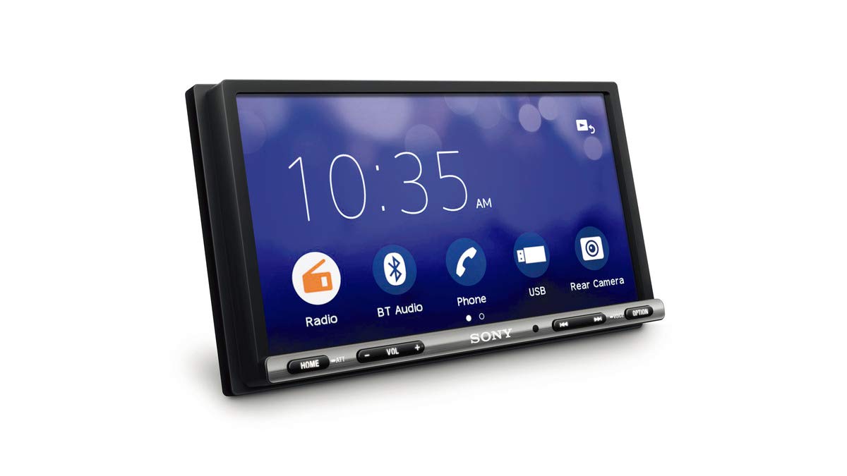 SONY XAV-3500 6.95” Touchscreen Bluetooth Media Receiver with WebLink 2.0 Cast, Black