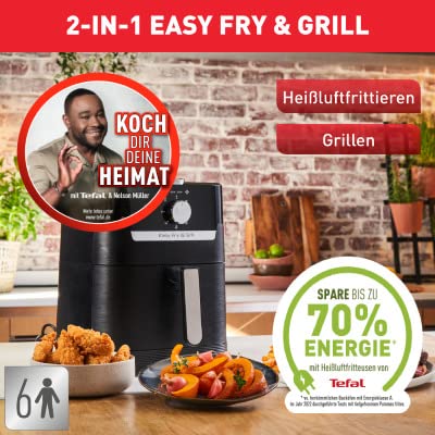 Tefal Tefal Easy Fry Heißluftfritteuse, Grill Classic Heißluftfritteuse