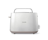 PHILIPS 2 Slice Daily Collection Toaster HD2581/01, With 8 settings and integrated bun warming rack, 2 large variable slots for different size of bread