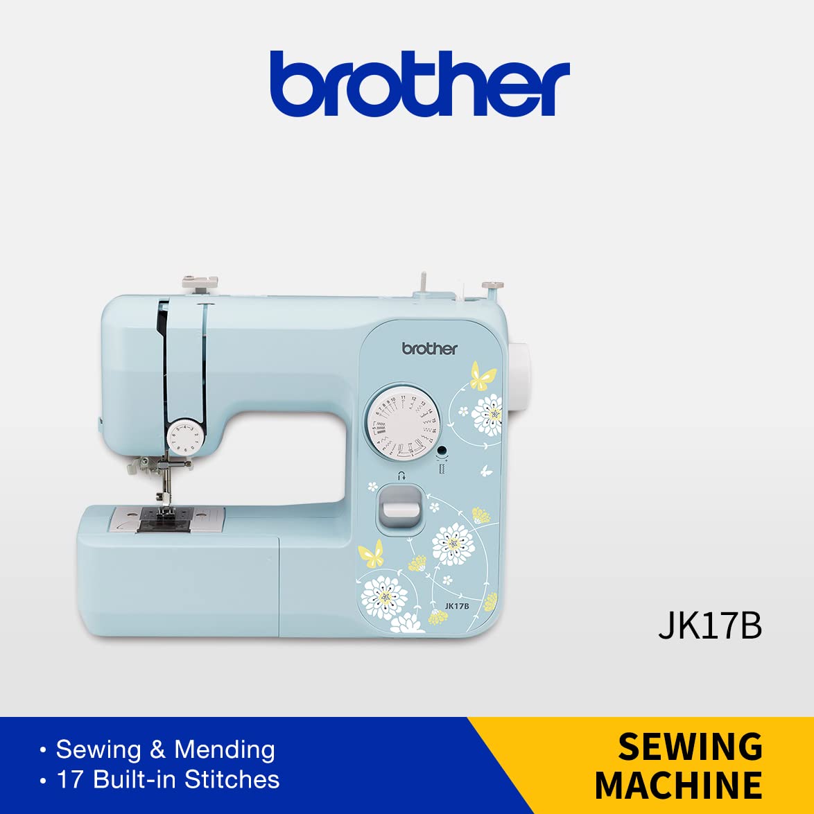 Brother Sewing Machine, JK17B, 17 Stitches, LED Light, Instructional DVD included"Min 1 year manufacturer warranty"